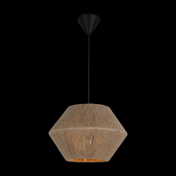 Люстра подвесная Vio Concept by LUCEA Fero small 1x40 Вт Е27 черный/кофейный 1547-72-01 