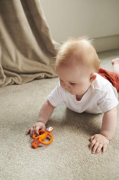 Прорізувач Matchstick Monkey Ведмідь помаранчевий 11 см (MM-B-001)