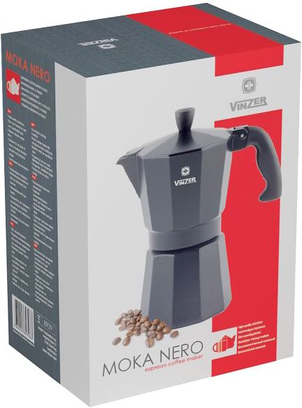 Кофеварка гейзерная Moka Nero на 3 чашки 165 мл 89394 Vinzer