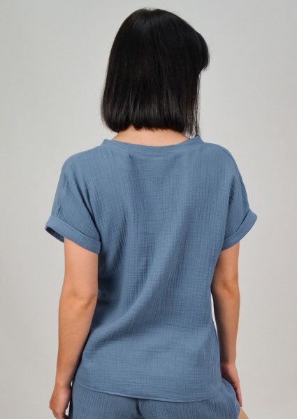 Джемпер Roksana Muslin №1133 р. 44 голубой