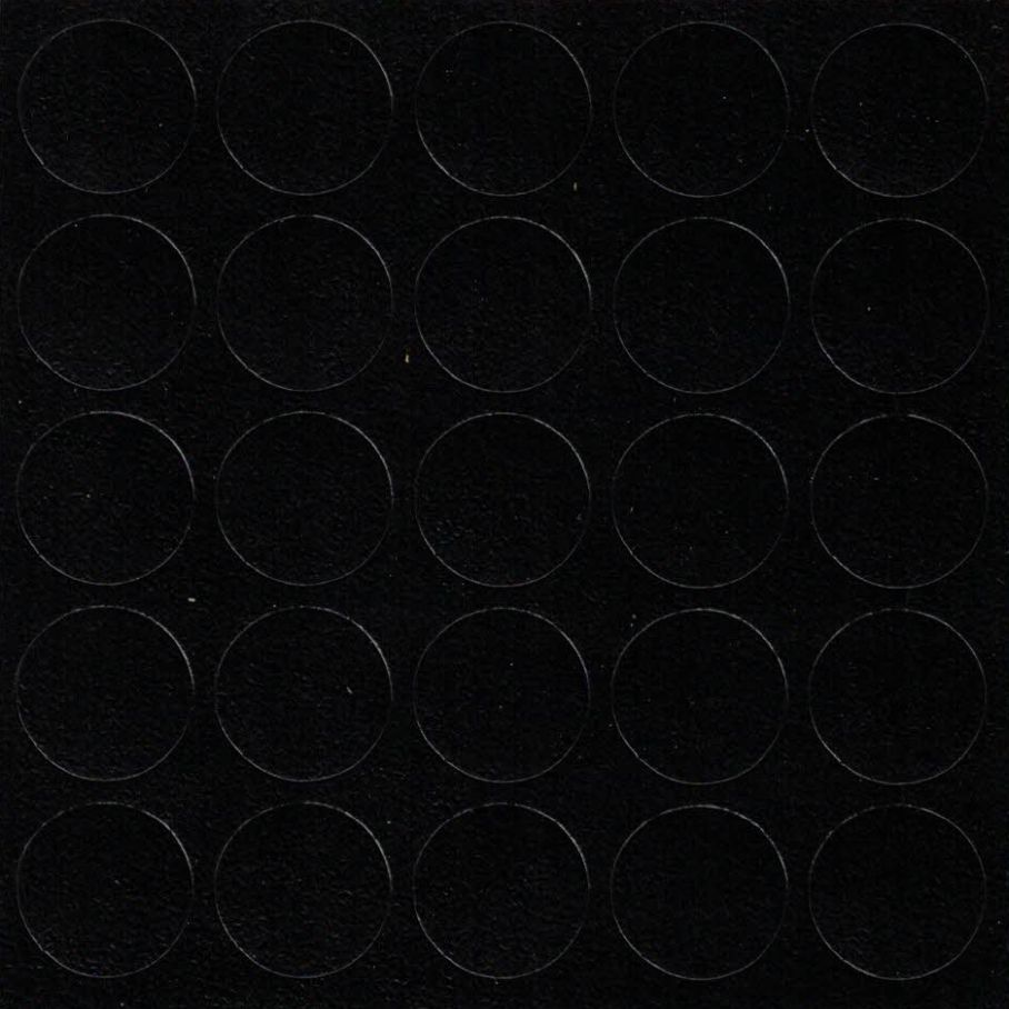 Заглушка самоклеящаяся Foldecor 20 мм черный барашек 28 шт. F549