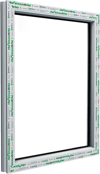 Окно глухое Steko S300 58 800x1000 мм без открывания