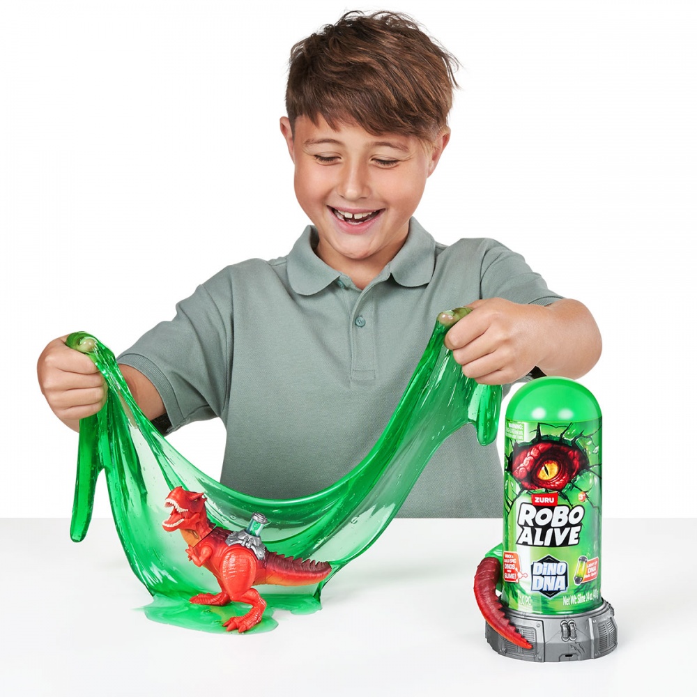 Игровой набор Pets & Robo Alive интерактивный – ДНК Тиранозавра 3004 красный 71139A