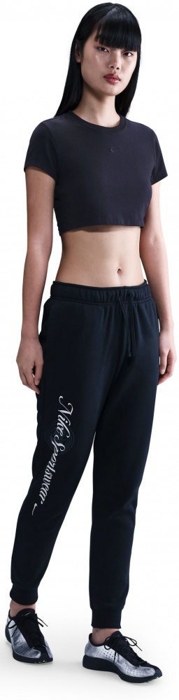 Брюки Nike W NSW Club FLC GX STD Pant HV2346-010 р. M черный
