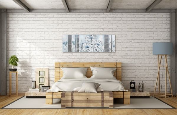 Картина Голубые цветы 50x150 см Юрис Проф Арт 