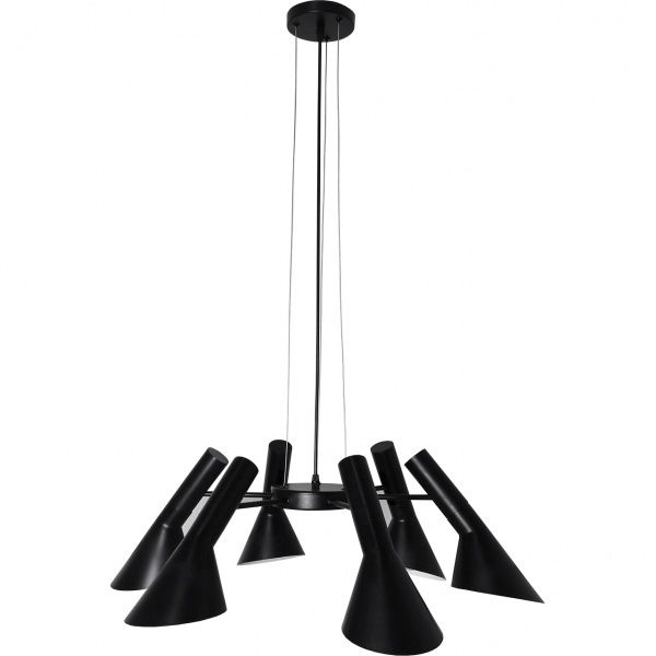 Люстра подвесная Hopfen 6x40 Вт E27 черный DE 6 LOFT 
