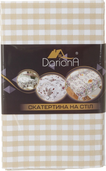 Скатерть Дом 137x110 см бежевый Даріана 