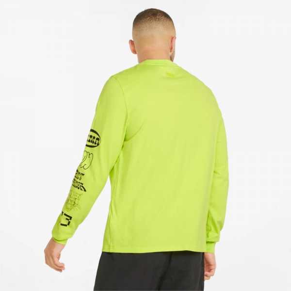 Футболка Puma QUALIFIER LS TEE 53210707 р.M салатовий