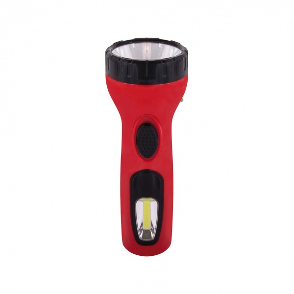 Фонарик Traper LED 1W+3W красно-черный