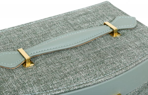 Шкатулка для украшений зеленый 22,5х16х13 см CX1645 Delux