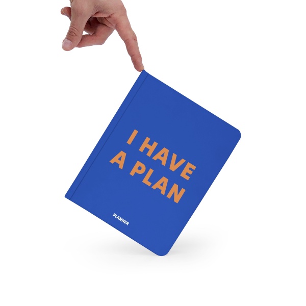 Блокнот I HAVE A PLAN синий Orner
