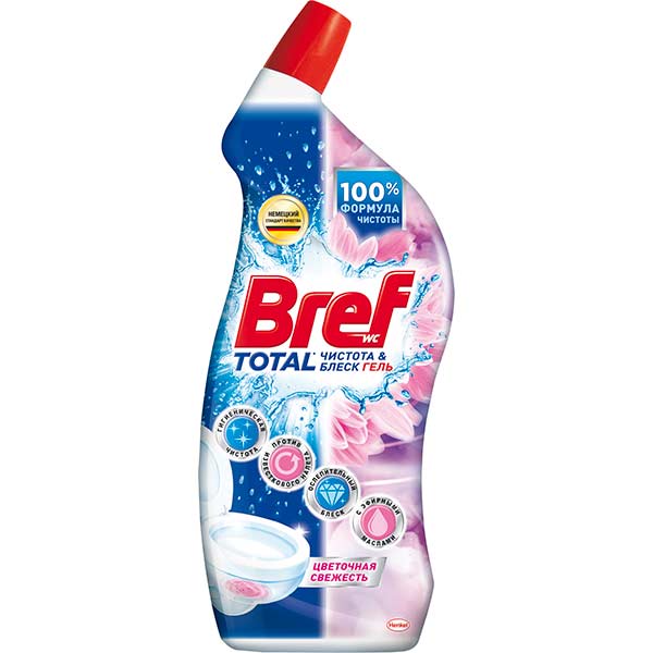 Засіб для чищення унітаза Bref WC Total Квіткова свіжість 