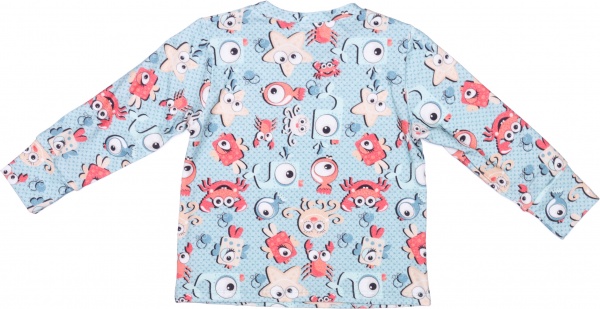 Пижама детская для мальчиков Roksana Краб №1065/16107 р.92-98 голубой 