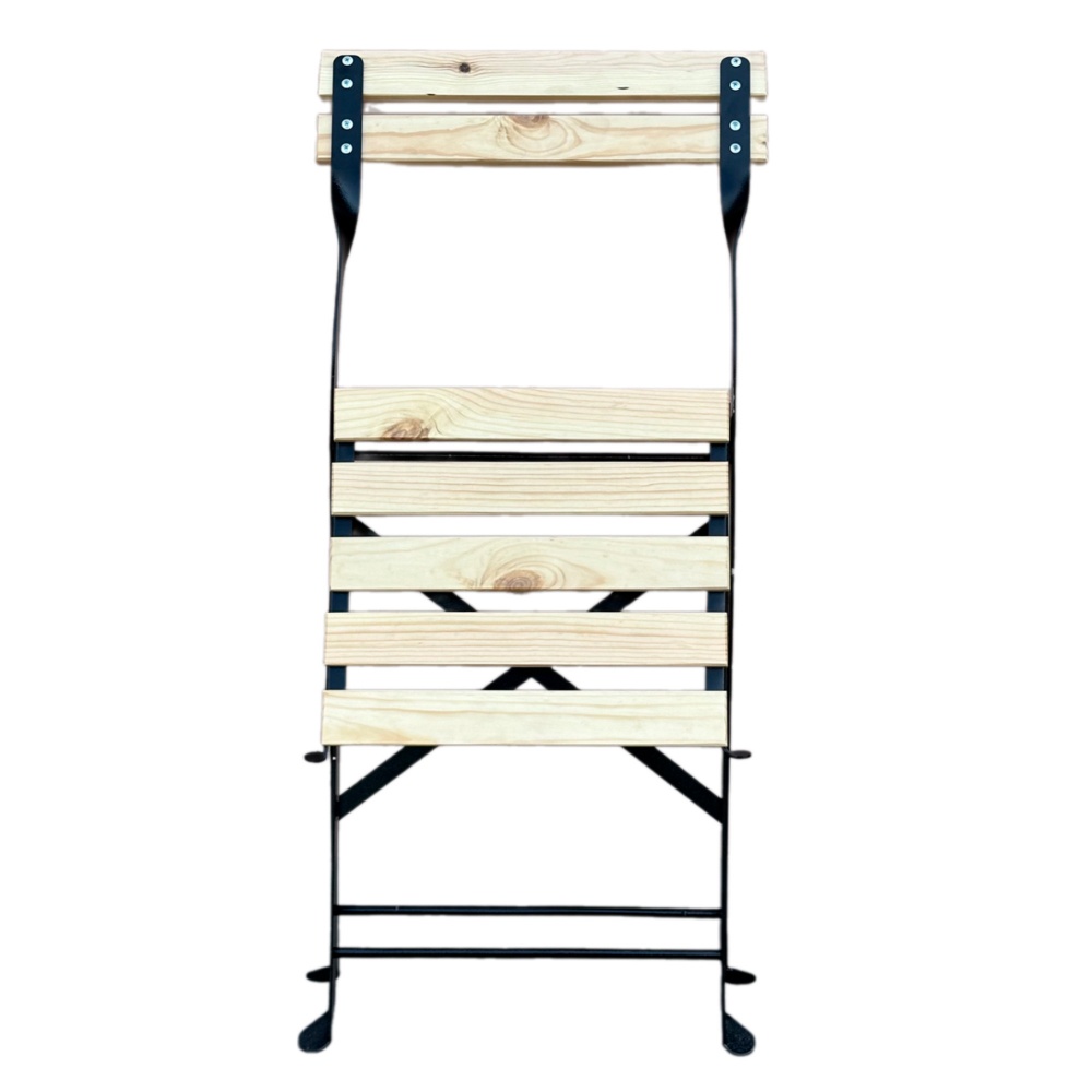 Стілець складаний Metalzavod 72,6x50,2x44,5 см сосна/чорний