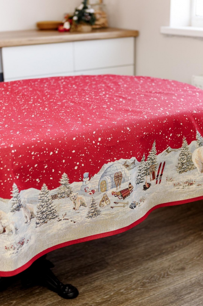 Скатерть овальная Север 160x200 см La Nuit