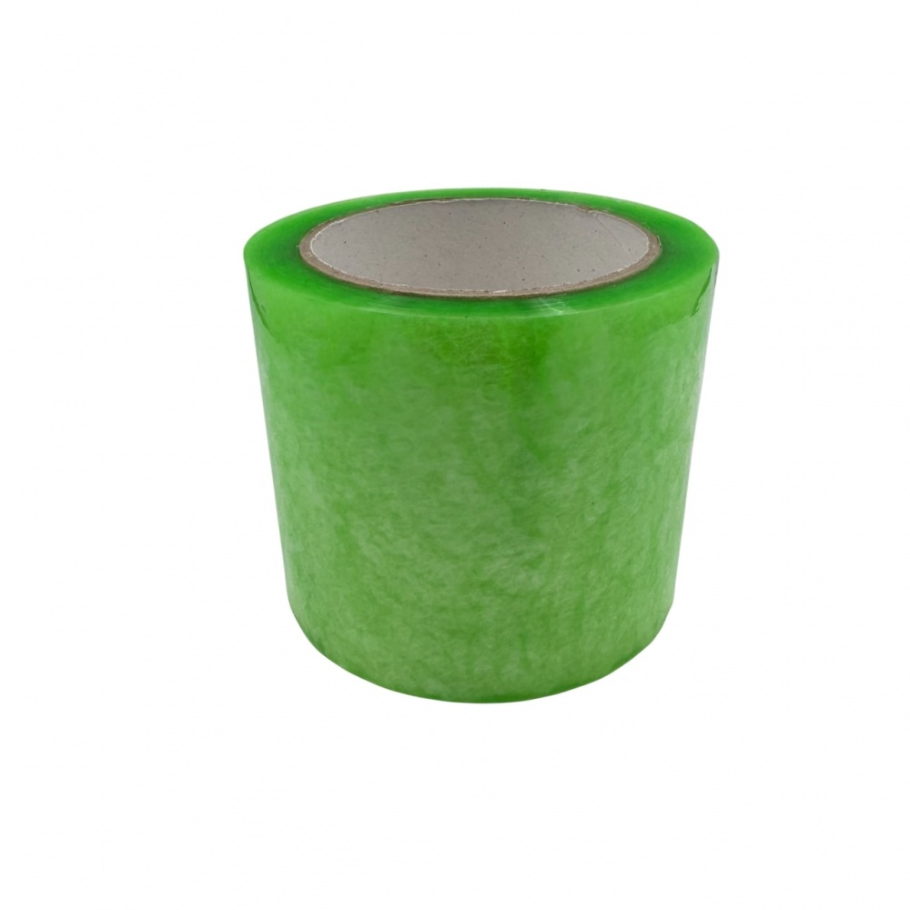 Клейка стрічка для ремонту тепличної плівки зелена 90 мм x 66 м 63 мкм