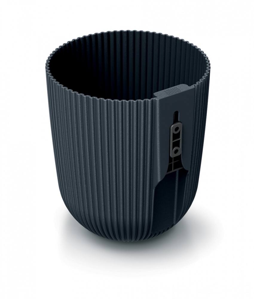 Горщик для квітів пластик Milly навісний, 150 мм круглий антрацит PRP (61678-433)