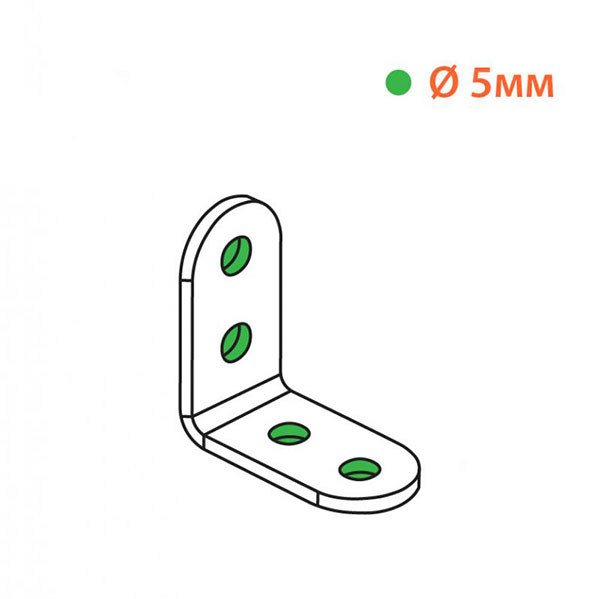 Кутник вузький Kolchuga рівносторонній 30x30x15 мм 2 мм