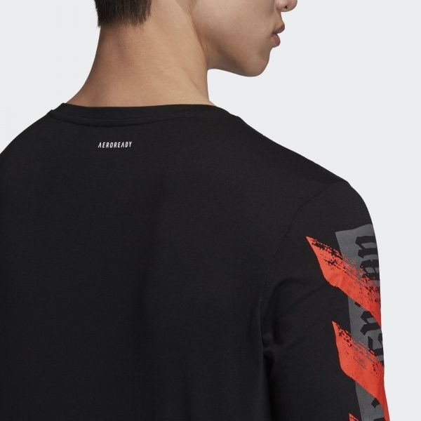 Футболка Adidas FAST GFX LS Tee FJ5000 L чорний