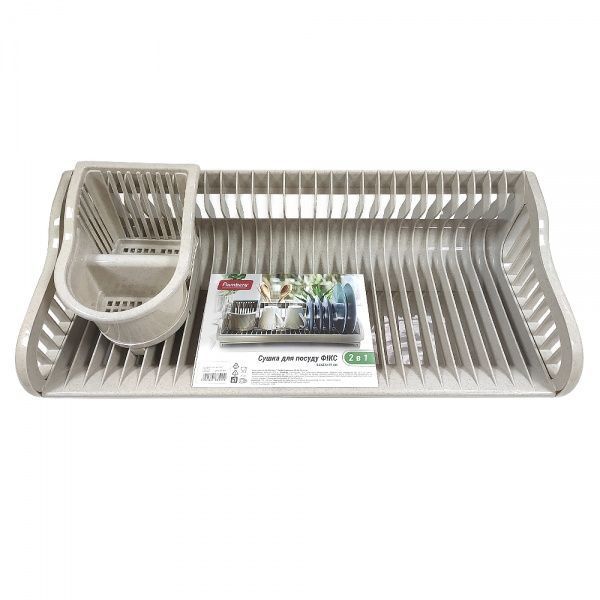 Сушилка для посуды ФИКС 2 в 1 53х23х19 Flamberg