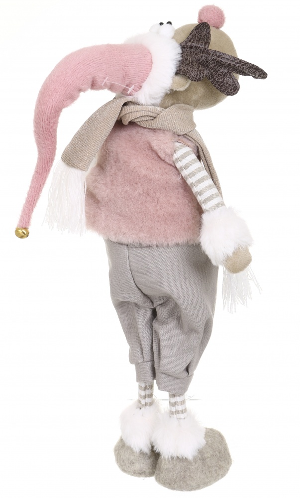 Декорація новорічна Лосик що стоїть 2 види 40 см