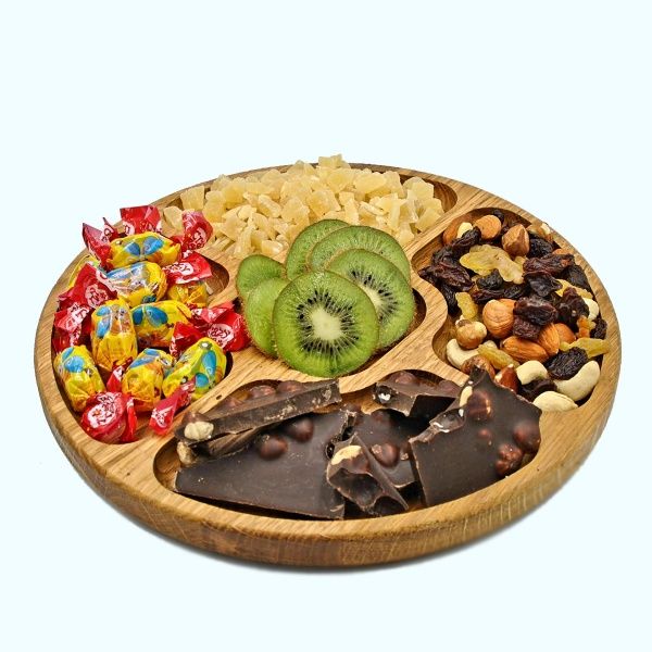 Менажниця кругла 24 см тип 4 бук 