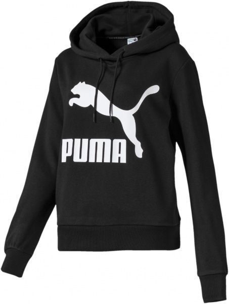 Джемпер Puma Classics Logo Hoody 59520101 р. L черный