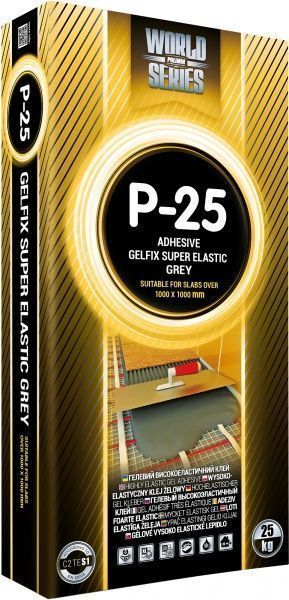 Клей підвищеної адгезії Polimin WS P-25 Gelfix для широкоформатної плитки 25кг
