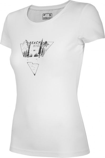 Футболка 4F H4L21-TSD061-10S р.XS белый