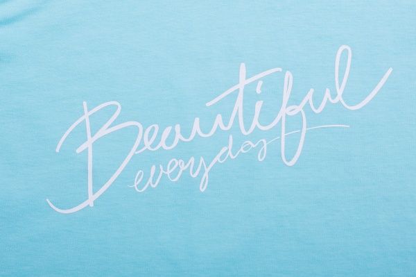 Футболка для дівчаток Luna Kids з принтом Beautiful р.164 аквамарин 