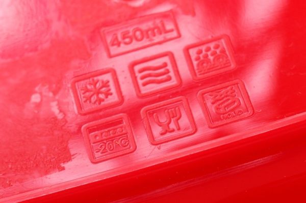 Контейнер Фієста 450 мл квадратний червоний Алеана