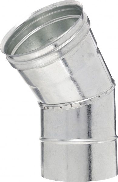 Коліно моно 0,55 мм оц Ф130 мм 45°Versia-Lux 