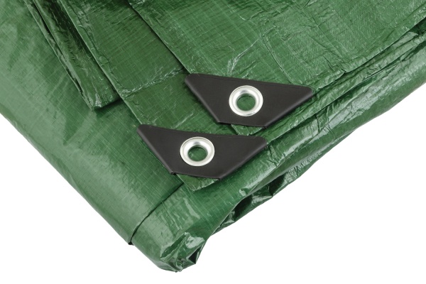 Тент універсальний MasterTool 4х6 м двосторонній хакі/срібло 