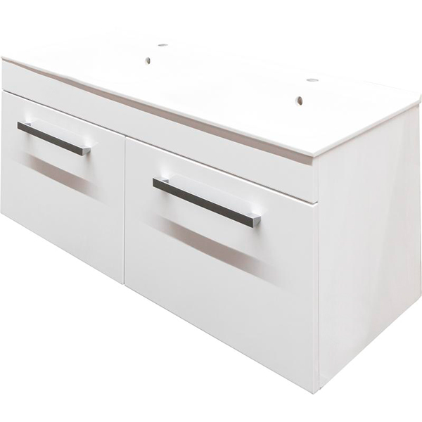 Тумба подвесная Сансервіс Двойная 150 под умывальник Двойной белый