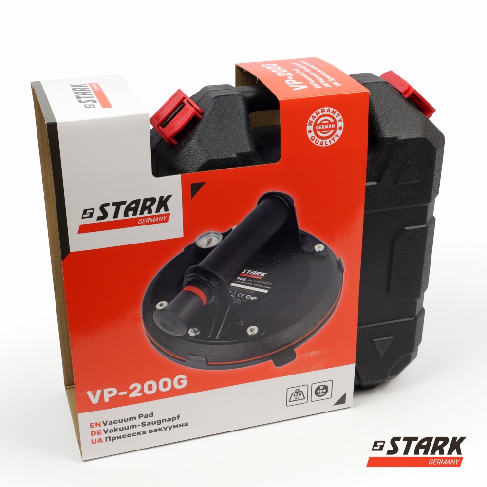 Присоска для скла Stark вакуумна з манометром VP-200G 180500021