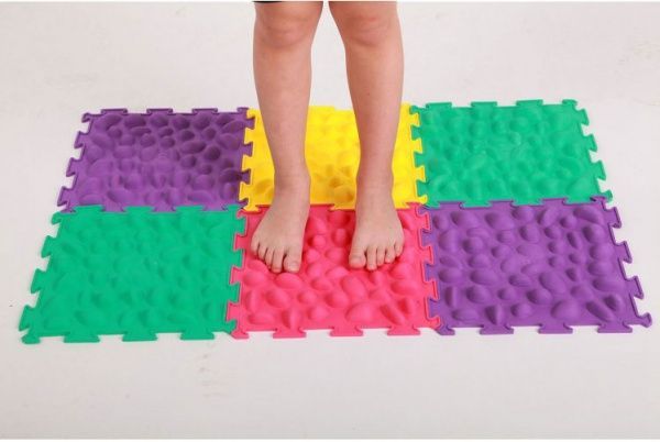 Коврик-пазл Ridni Relax массажный 6 пазлов RD-STONE-6