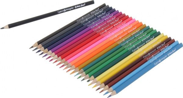 Олівці кольорові тригранні 24 шт. Nota Bene