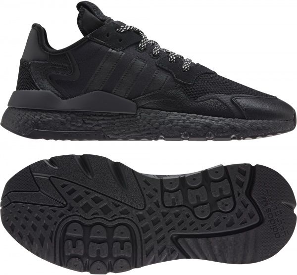 Кроссовки Adidas NITE JOGGER FV1277 р.UK 7 черный