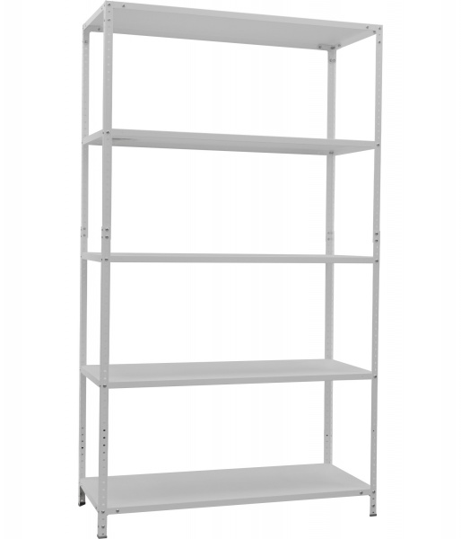 Стеллаж металлический УХЛ-Маш white 1860x1190x500 мм металл полка 5 шт. краска 