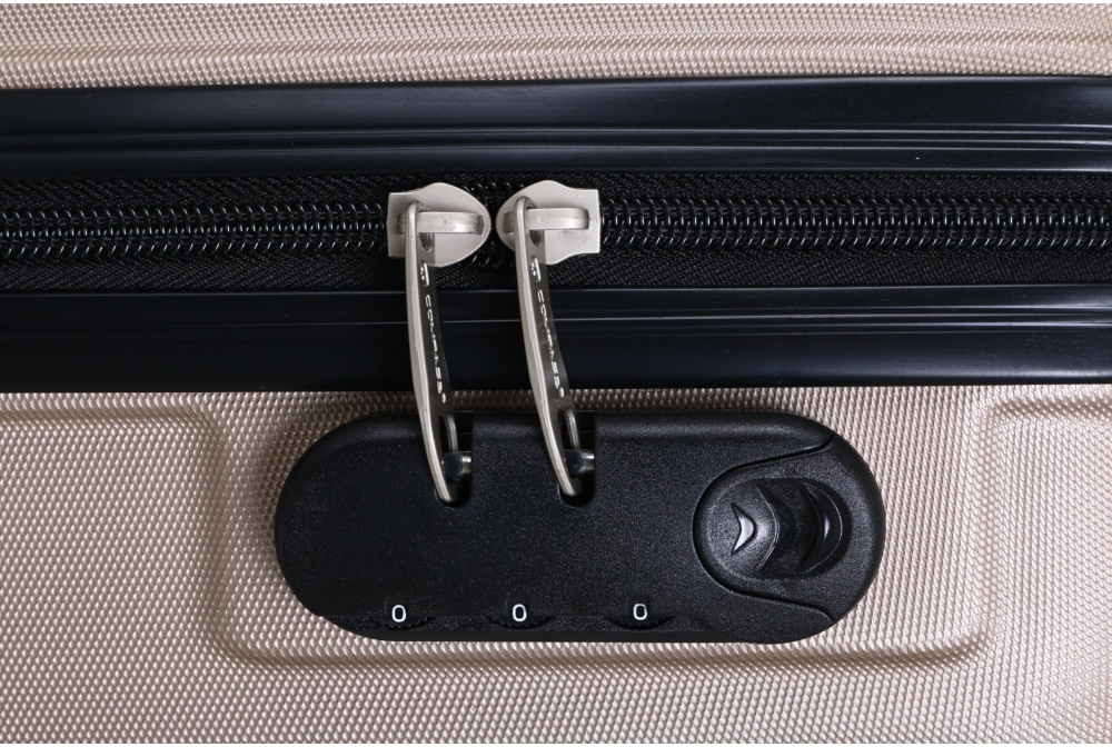 Чемодан Compass №LS080609 S 40 л капучино 50x35x23 см