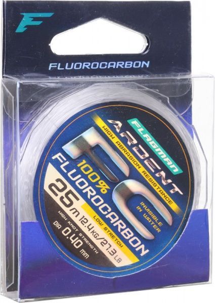 Леска Flagman Ardent Fluorocarbon 25м 0,4мм 12,4кг