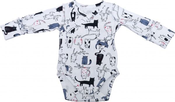 Комбинезон Фламинго р.56 белый с принтом 146-217 