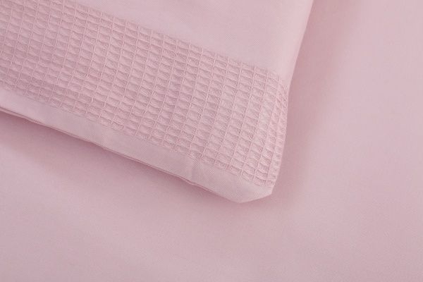 Комплект постельного белья Emboss 2 пудровый Sesli Tekstil 