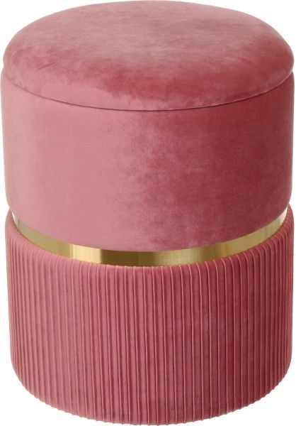 Сундук-пуф Bernard 36х36х44см роуз голд 