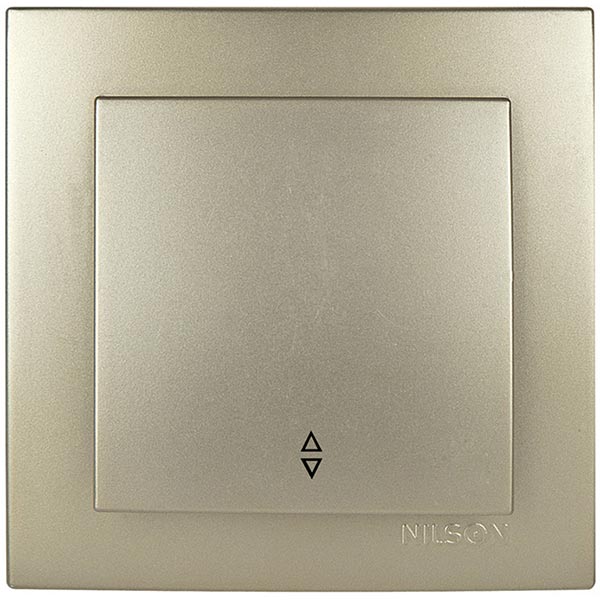 Выключатель одинарный Nilson Touran 24151007 проходной золото