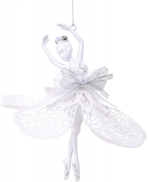 Подвеска Балерина декор Элит 9х12х3 см белый