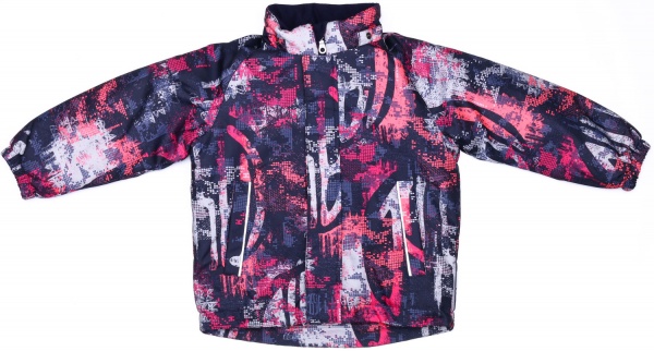 Комплект детской одежды для девочек Reima 4681 фуксия-темно-синий рост 128 с принтом 723732.9 
