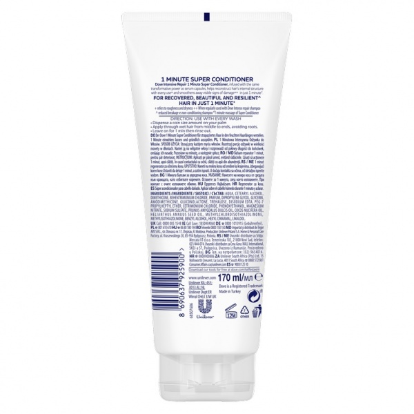 Кондиционер Dove Одноминутное Интенсивное восстановление 170 мл 