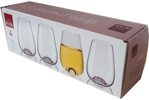 Набор стаканов Drink Master 4221-0-220 220 мл 4 шт. Rona 