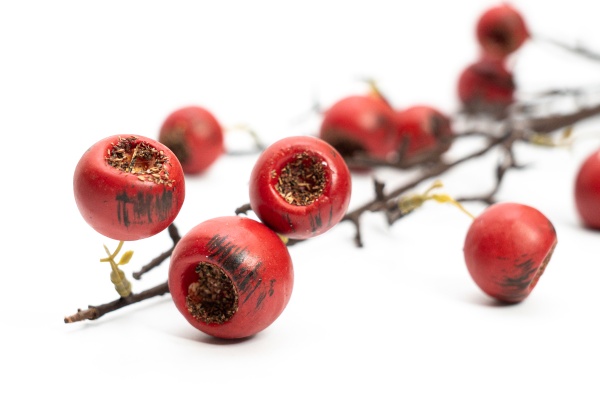 Веточка декоративная с красными ягодами 68 см Девилон